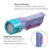 Ledlenser KIDBEAM4 LED Rainbow Max 70 502789 Japanese Small Children's Flashlight, Purple, Pattern, Battery-Operated, Lumens, [Official Product],