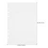 50 Sheets A6 6 Ring Sticker Collecting Refill Sheet Double-Sided Blank Release Paper Pages for Sticker Book Binder Organizer