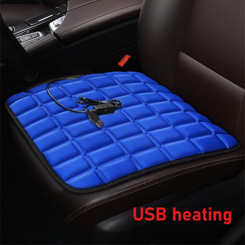 12V Car Seat Heated Cover 3 Gear Adjustable Temperature Electric Heating Pads Heated Car Seat Cushion Winter Seat Warmer