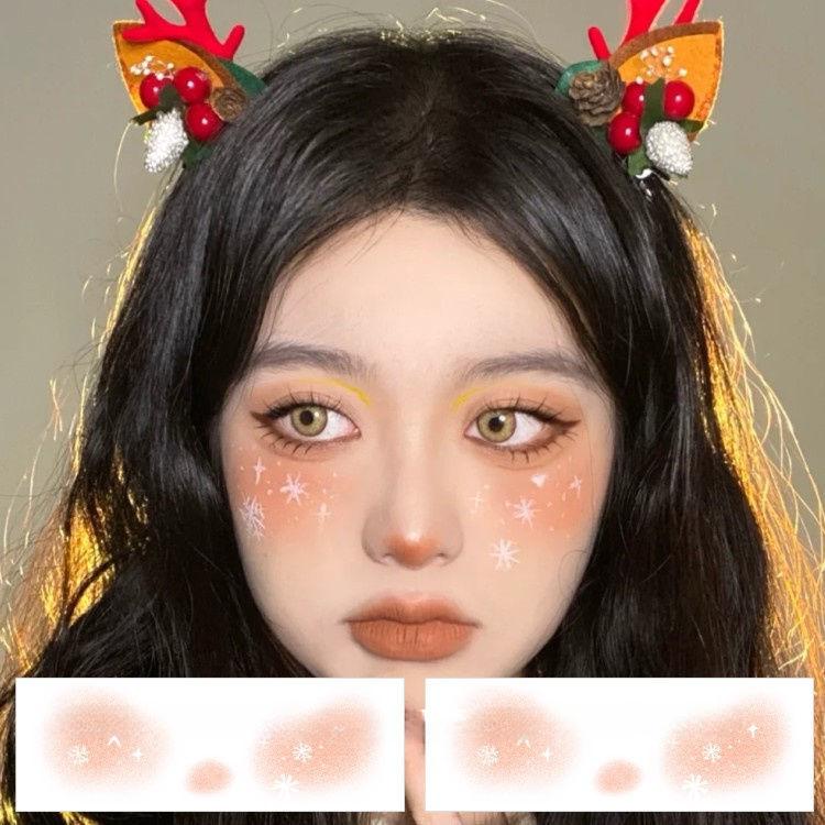 Frauen Temporäre Tattoo Aufkleber Erdbeere Blume Schmetterling Wasserdicht Gesicht Aufkleber Stirn Auge Musik Festival Gesicht Aufkleber