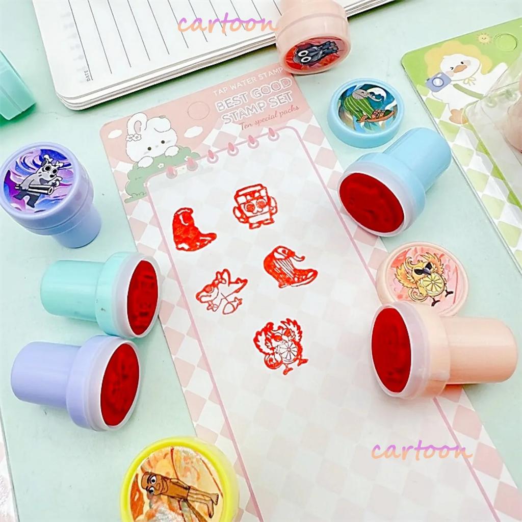 Italian Brainrot Tung Tung Sahur Seal Stamps Birthday Party Favors Gift Cartoon Classroom Rewards Painting Decorations Supplies
