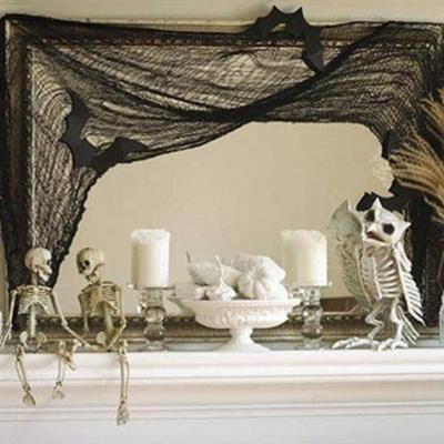 Scene Prop Black Halloween Gauze White Horror Tattered Cloths Giant Spooky Mesh Gauze Yard
