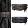 PU Leather Waist Belts with Metal Buckle Adjust Length Medieval Waist Belt Woman Jeans Dresses Skirt Coat Waistband