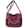 One-shoulder Mother Bag New Washed Skin Soft Skin Middle-aged Women's Crossbody Bag Large Capacity Crossbody Bag