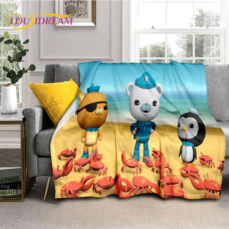 The Octonauts Barnacles Cute Cartoon Soft Blankets,Keep Warm Flannel Throw Blanket for Picnic Beds Sofa Home Bedroom Gifts Kids