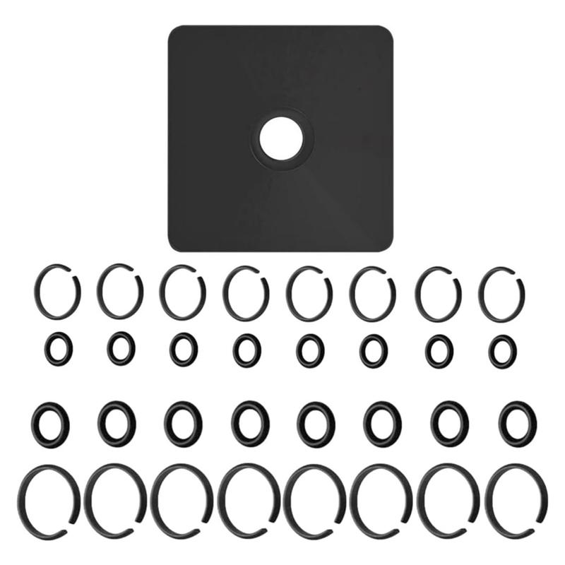 

A95I-(8+8Set) 1/2Inch And 3/8Inch Impact Retaining Ring Clip With O-Ring,Retainer Impact Lock Ring Anvil Install Tool