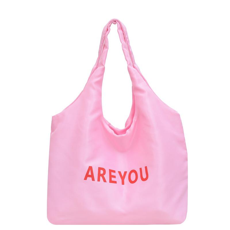 Niche Summer Thin Letter Bag Sweet and Fresh Large Capacity Shoulder Portable Tote Bag Shopping