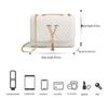 Trendy Women's 2025 Striped Embroidered Tassel V-Shaped Crossbody Bag