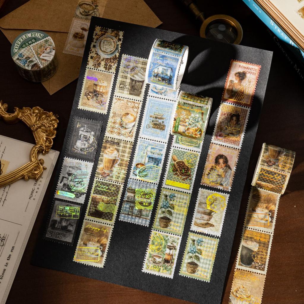 1pcs/1lot Decorative Adhesive Tapes Coffee is always a fun post Junk Journal Japanese Masking Scrapbooking Stickers