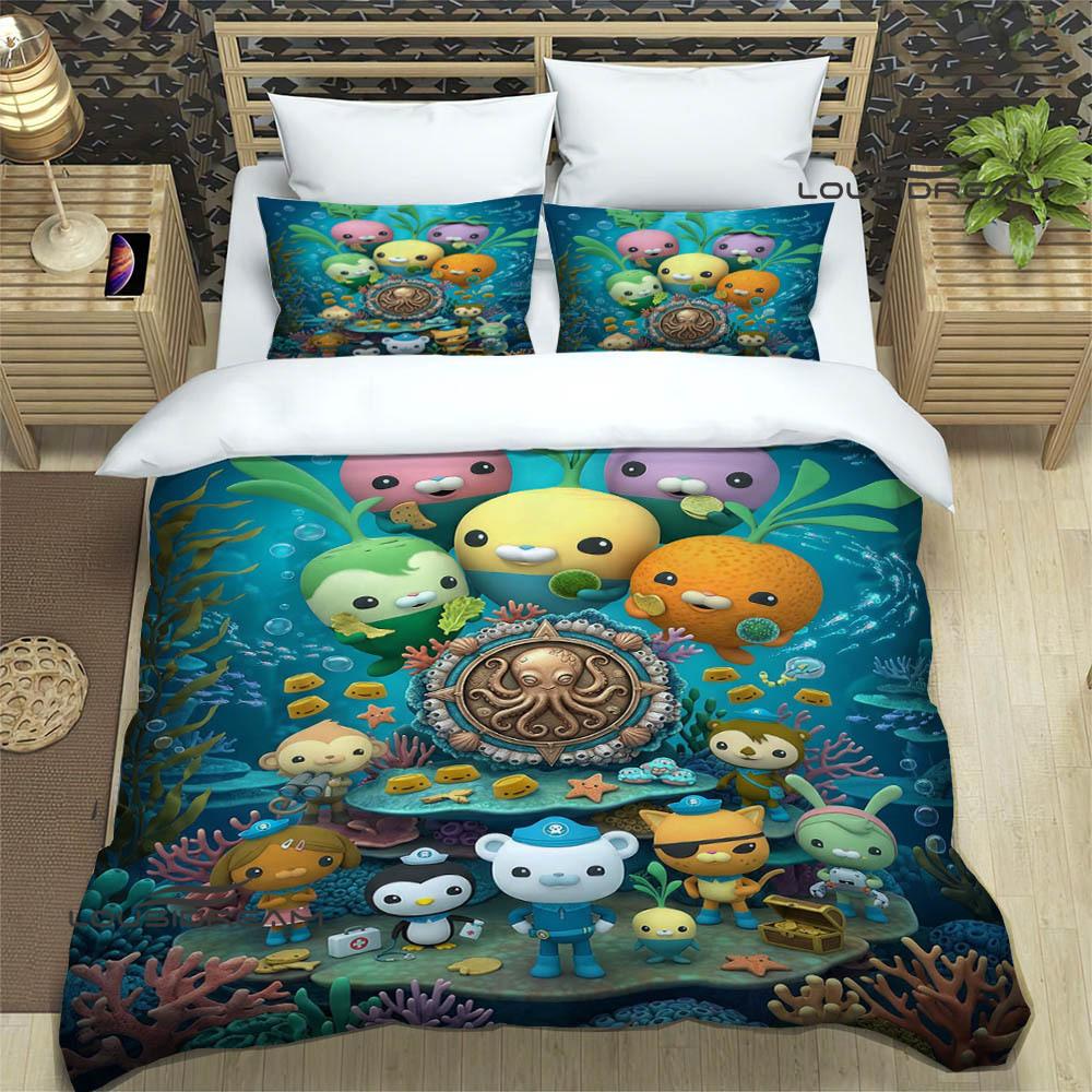 3D The-Octonauts Printed Bedding Sets Exquisite Bed Supplies Set Duvet Cover Comforter Set Bedding Set Luxury Birthday Gift