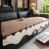 All Seasons Irregular Sofa Cover Pad One-Piece Anti-Slip Retro French Bow Accessory Patchwork Sofa Cushions Mats