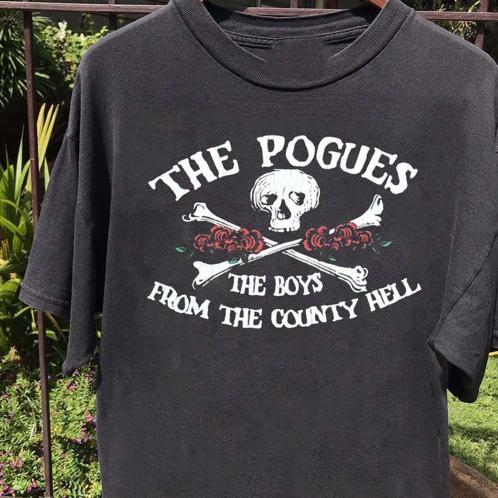 

Редкая футболка The Pogues 1980-х Хлопок Мужская S-5XL 20D1828 Унисекс XXL