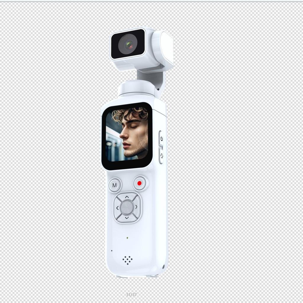 Smart Handheld Gimbal Camera with Motion Follow and Anti-Shake for Vlogging