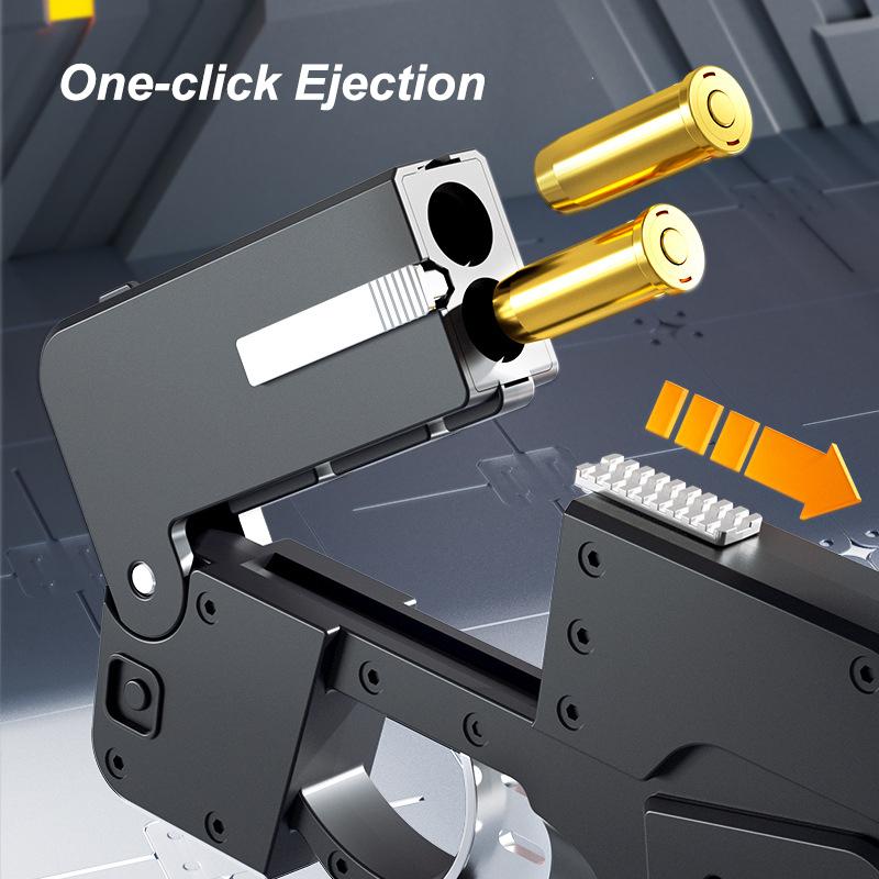 New Folding Mobile Phone Soft Bullet Gun Toy Creative Mobile Phone Deformation Toy Pistol Shooting Toy Children's Christmas Gift