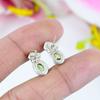 Natural Peridot,Peridot 925 Solid Sterling Silver Jewelry Tops Earring .75" q1M11