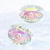 Shell Pearl Figurine Miniature Colorful Glass Sculptures Modern Art Tabletop Figurines Creative Living Room Decoration Ornaments
