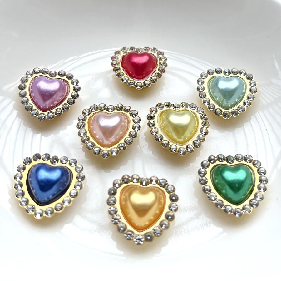 10 STK tilfeldig blandet farget kjærlighetssying rhinestone kjoler dekorert utklippsbok DIY smykker dekorativt tilbehør