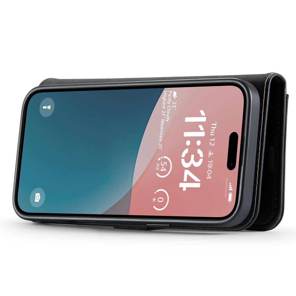 DG.MING für iPhone 16 Plus Hülle Abnehmbare Handyhülle aus Spaltleder