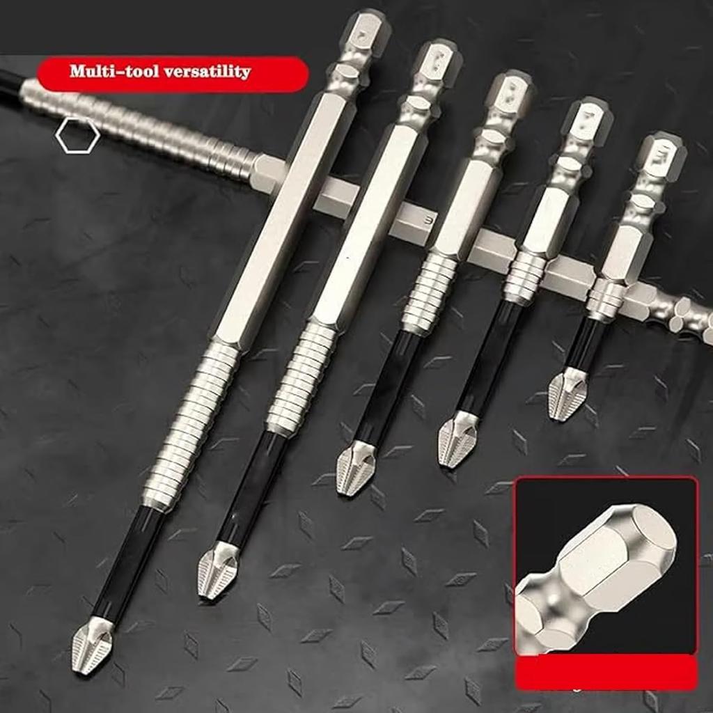 Tidepick High-Magnetic Screwdriver Drill Bit Set, Lagonshop Strong Magnetic Durability Driver Bit, Anti-Slip Magnetic Electric Screwdriver Set,