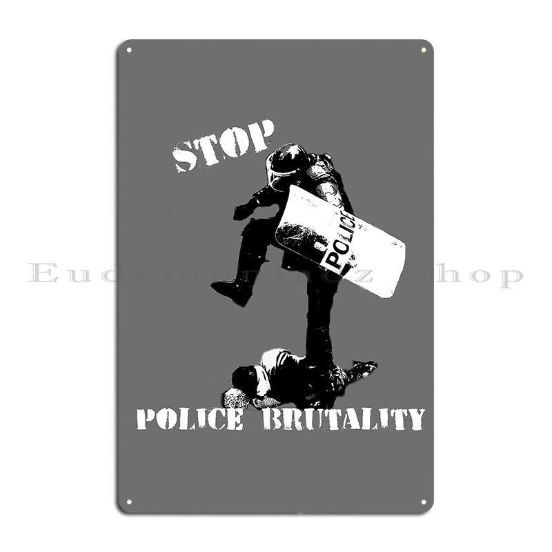 

It s Time To Stop The Police Acab Poster Metal Plaque Club Party Living Room Painting No Justice No Peace Tin Sign Poster 20x30cm