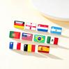 Cazador Nationalflagge Brosche Für Männer Frauen Edelstahl England USA Brasilien Deutschland Frankreich Spanien Abzeichen Anstecknadeln Zubehör