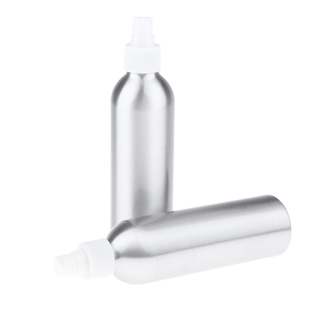 8oz Empty Aluminum Bottle with Pump Containers 2Pcs