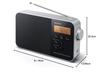 Sony PLL Synthesizer Portable Radio ICF-M780N: FM/AM/Wide FM/Radio Nikkei Compatible, Battery Operated, Black