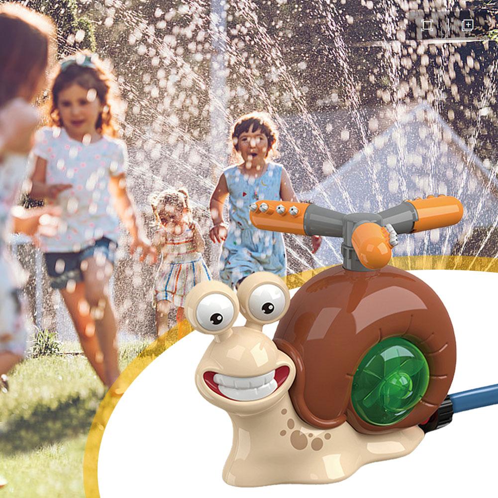 Cartoon Snail Summer Water Game Water Sprinkler Outdoor Water Sprinkler for Boys Girls Garden Backyard Lawn Pool Party Sprinkler