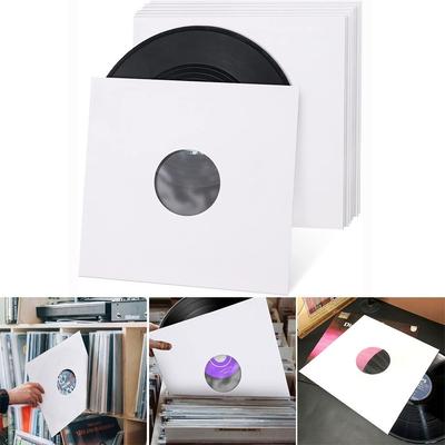 White Vinyl Records Sleeve 7/10/12inch Record Protection Useful Record Storage Bags  Record