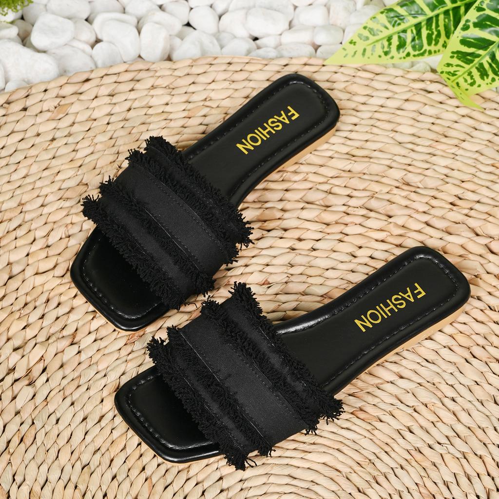 Fashion Women's Sandals 2025 Summer Luxury Fashion Flat Sandals Brown Designer Open Toe Non-Slip Outdoor Beach Slippers Slides Women