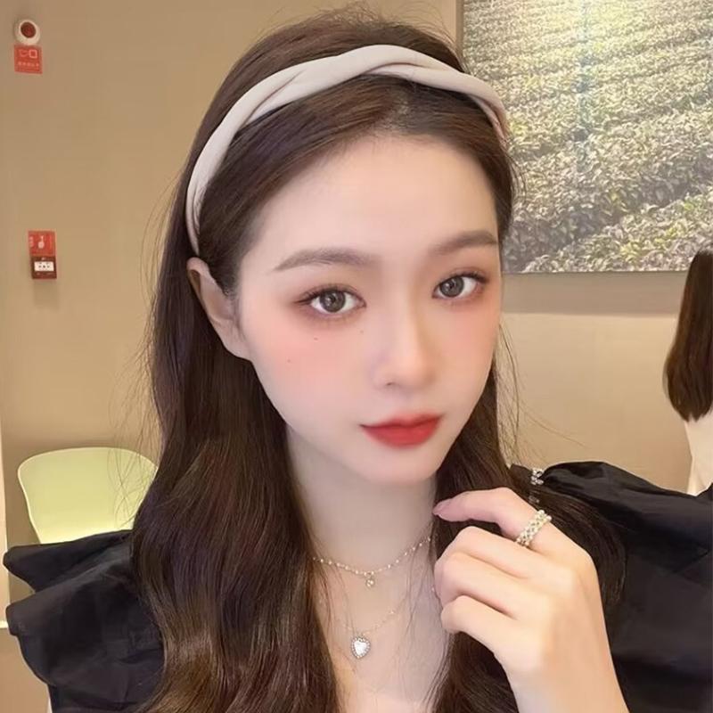 

Плетеные повязки на голову из искусственной кожи для женщин, простая витая повязка на голову, черная кофейно-бежевая повязка на голову, аксессуары для волос для девочек, головные уборы белый