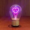 Fun Edison Creative Light Bulb 5v Love-shaped Usb Decorative Led Bulbs Flower Atmosphere Energy-saving Smiling-face Rechargeable