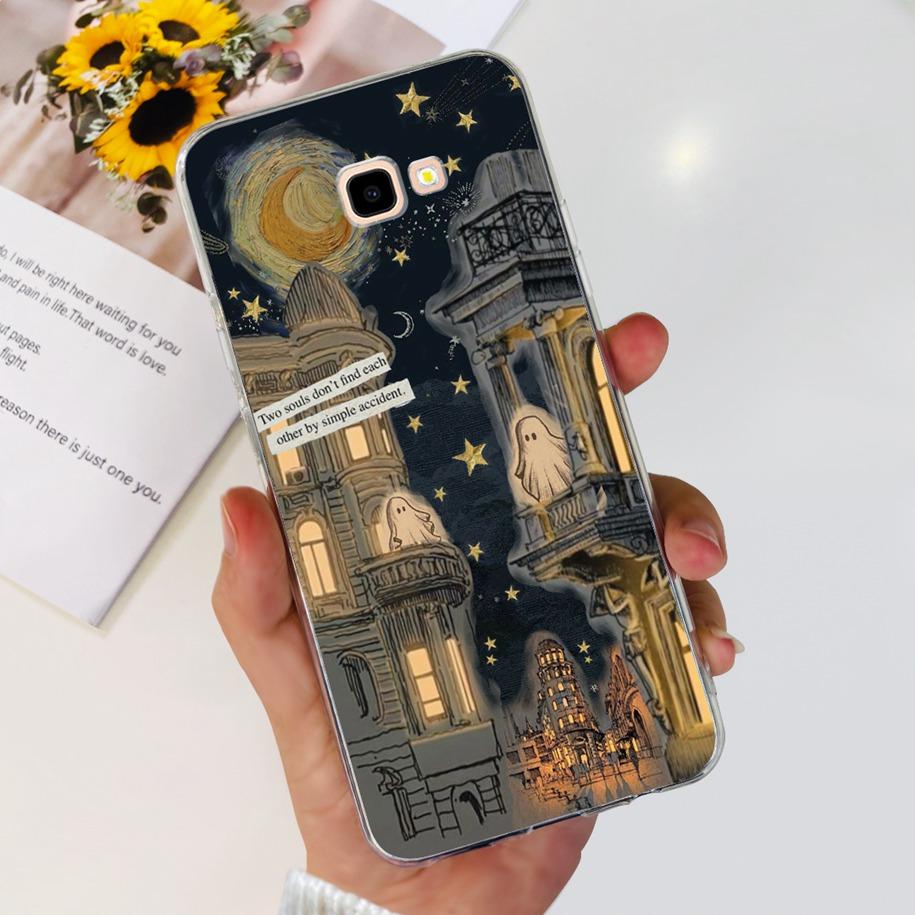 For Samsung Galaxy J4 Plus 2018 Phone Case Fashion Flower Soft Silicone Cover For Samsung J4 J 4 Plus 2018 J4+ J415F J4Plus Capa