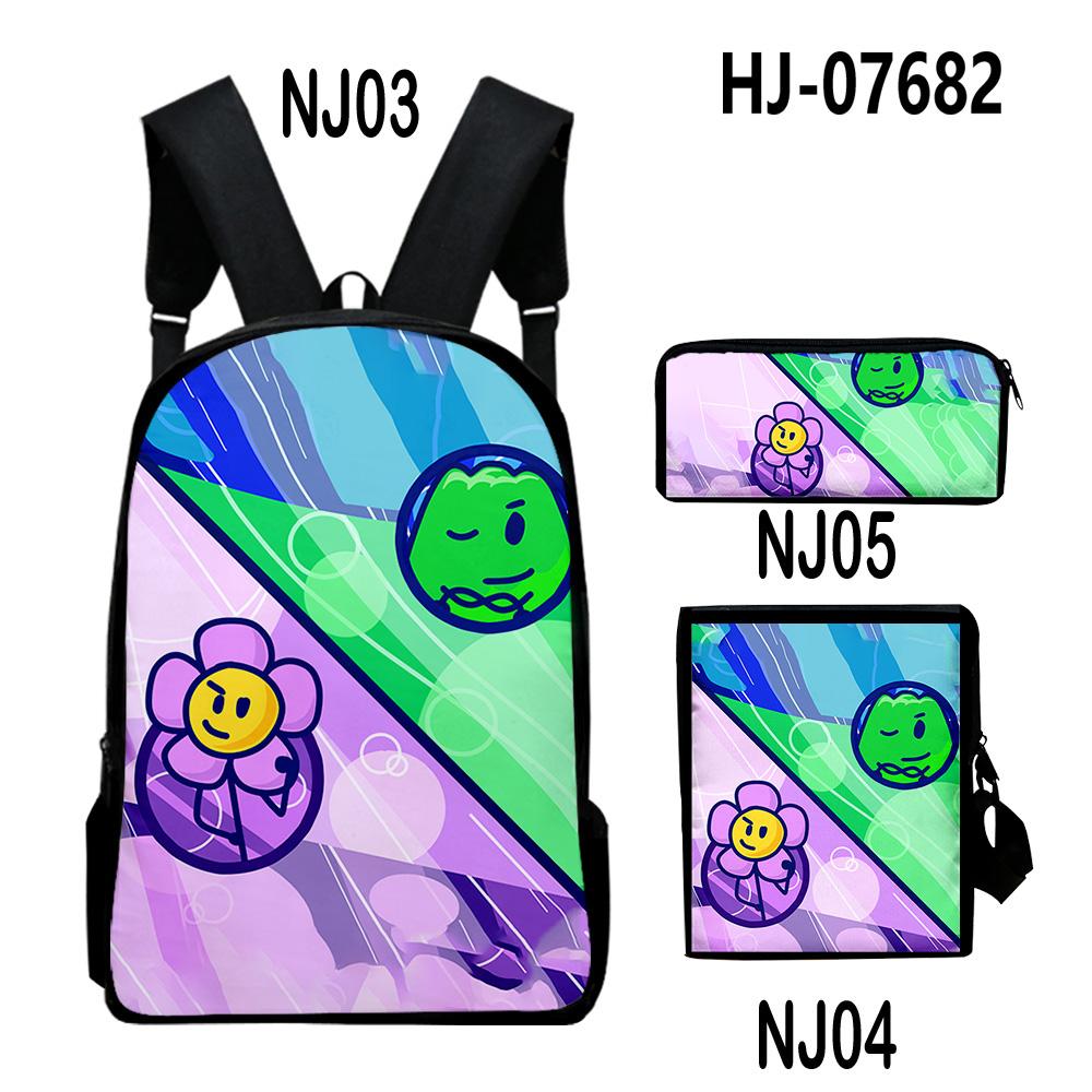 

Jacknjellify Battle for Dream Island Мерч Рюкзак Набор из 3 предметов Сумки через плечо Рюкзак Студенческая сумка на молнии Уникальная сумка для карандашей