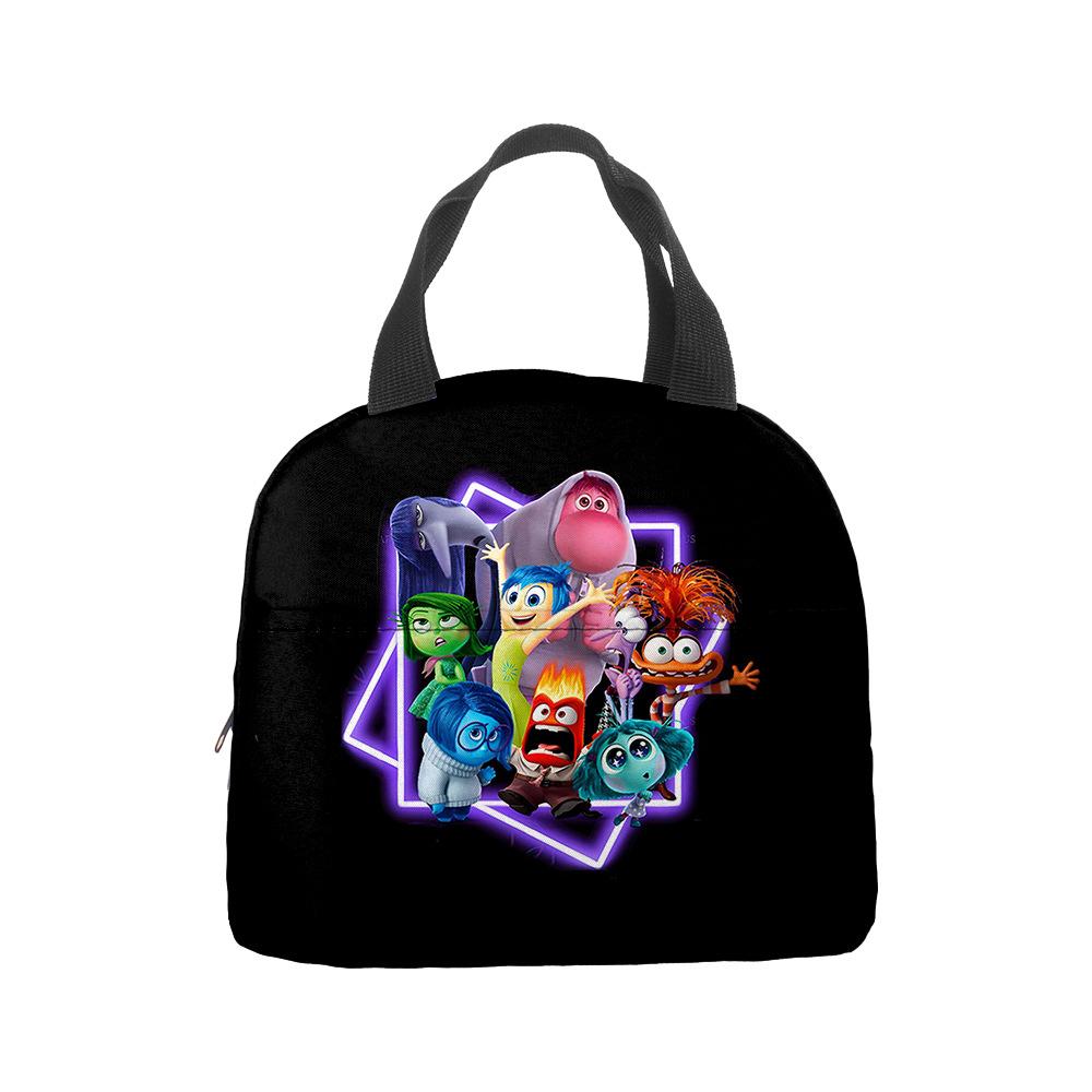 Mind Secret Service 2Inside Out 2 Plush Insulated Lunch Box Bag Portable Foil Ice Bag Picnic Bag