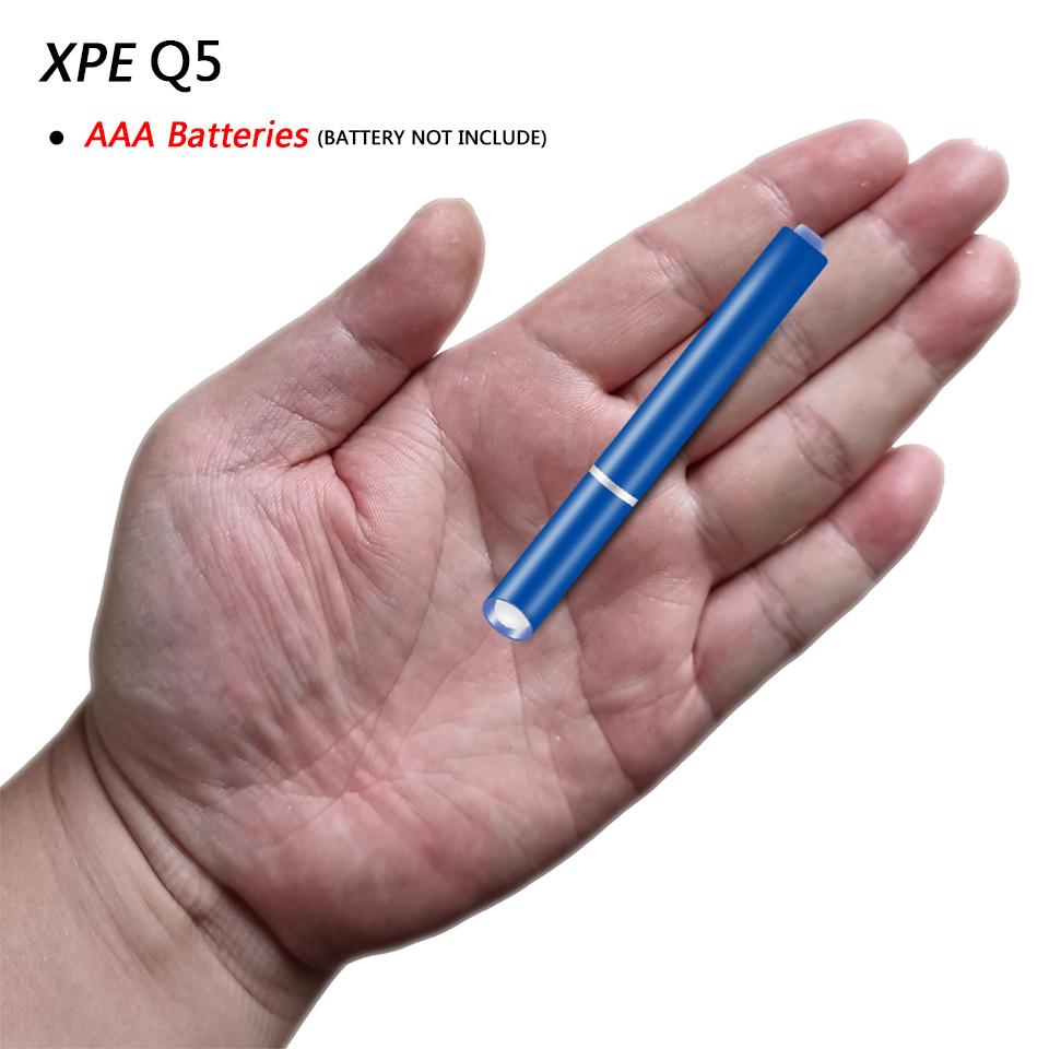 Zoomable Led Flashlight 1 Switch Mode Night Walking Lamp Pen Light Mini Penholder Car Maintenance Work Torch Dentist Lighting