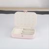 High End Luxury Double Layer Necklace Ring Storage Organizer Travel Packaging Case Jewelry Box Pu Leather Jewelry Gift Box