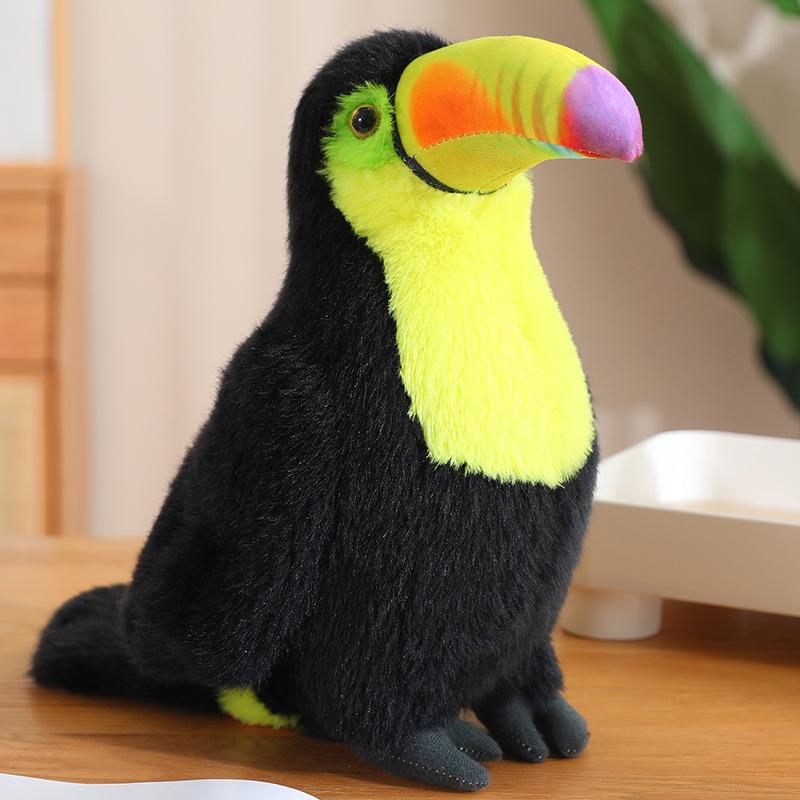Cute Realistic Toucan Plush Toy - Perfect Children's Birthday Gift & Companion