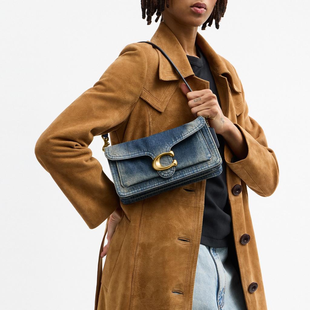 Coach Soft Tabby 26 Vintage Denim Fabric Shoulder Bag Medium Women Bags Deep-Indigo CCX32-B4YMW