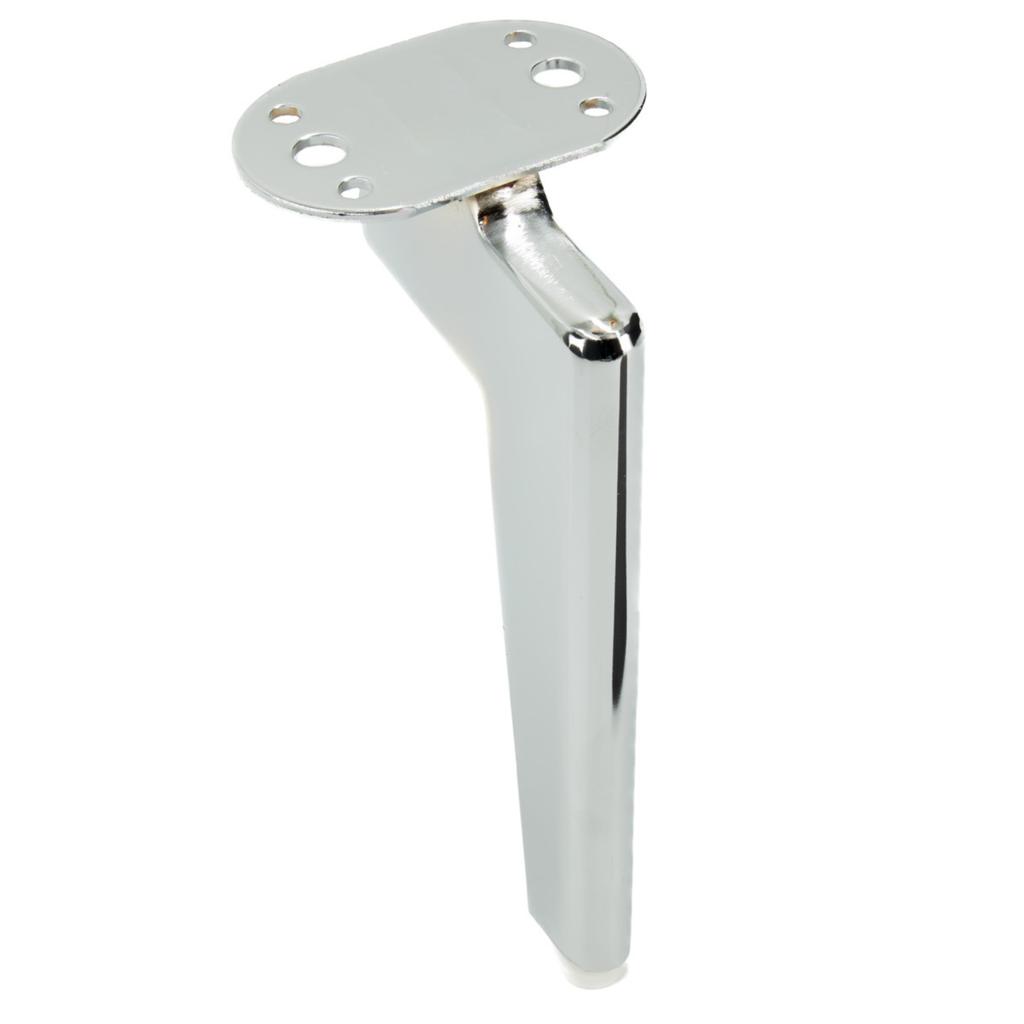 Loft furniture leg silver chrome height 18 cm