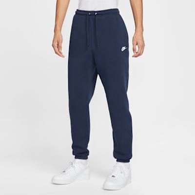 Nike Knitted Sweatpants Men s Dark Blue Moderate Cuffed Pants M