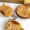 Entzückendes Taiyaki Plüsch-Münzfach & Schlüsselanhänger - Kopfhörer, Lippenstift, Kabel & kleine Gegenstände Fischtasche