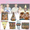 Emoji Party Dekorations-Set Mit Papptellern Bechern Servietten Und Tischdecke Für Feiern