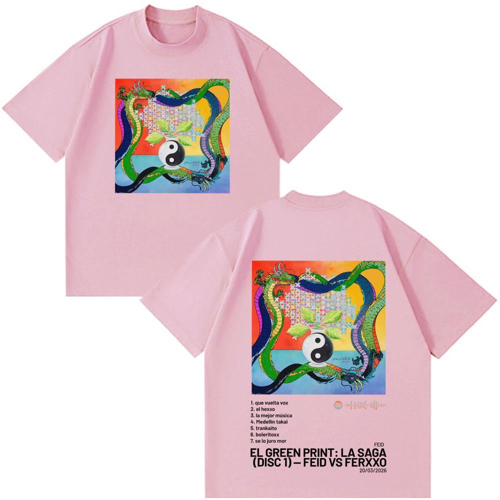 Rapper Feid Ferxxo Tour 2026 Album Print Tshirt Men Women Fashion Tshirts Summer Cotton Casual Loose High Quality Tshirts Tops