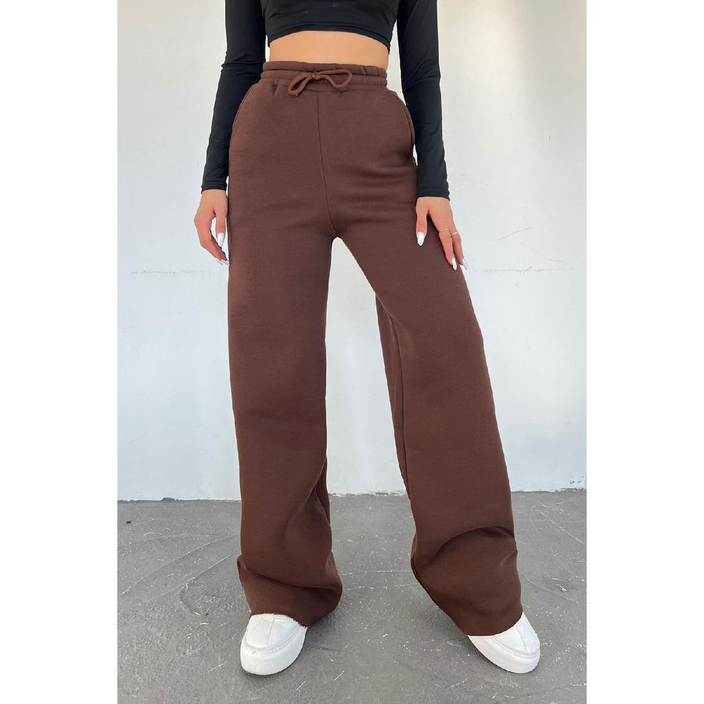 Women Black Floard Winter High Waist Plenty Of Trotters Six