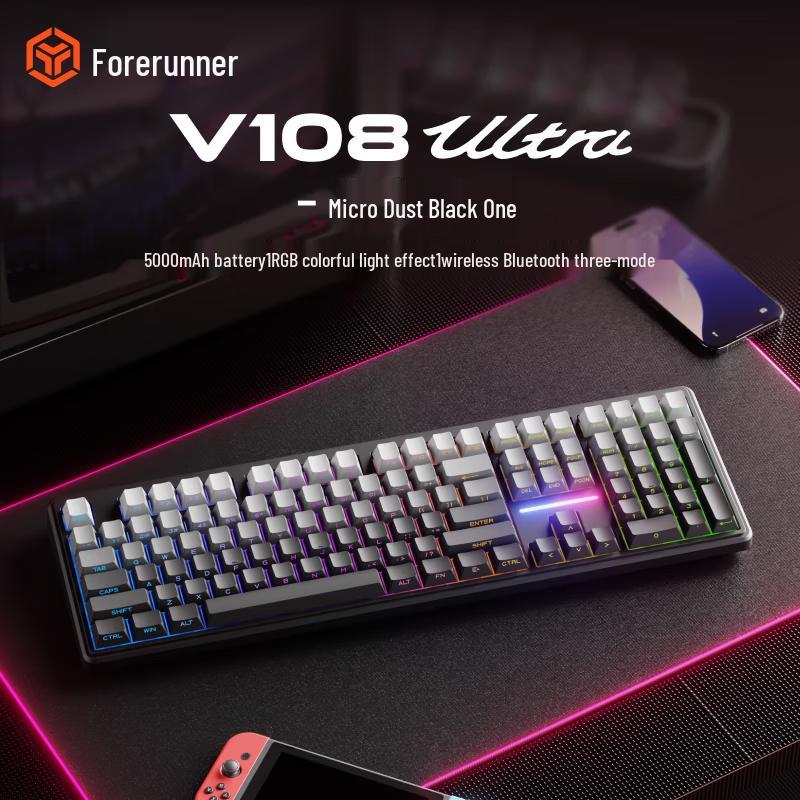 

Qianxingzhe V108Ultra RGB Triple Mode Gaming Keyboard