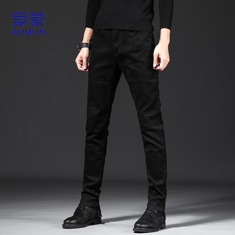 

Lomon Мужские джинсы HB02 стрейч, облегающего кроя 38