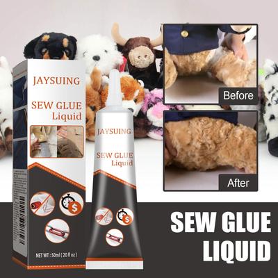 Fabric Sew Glue - High Viscosity Strength, Invisible Fabric Repair, Cloth Repair Adhesive for Insoles, Clothes, Jeans, Clothing Repair Glue