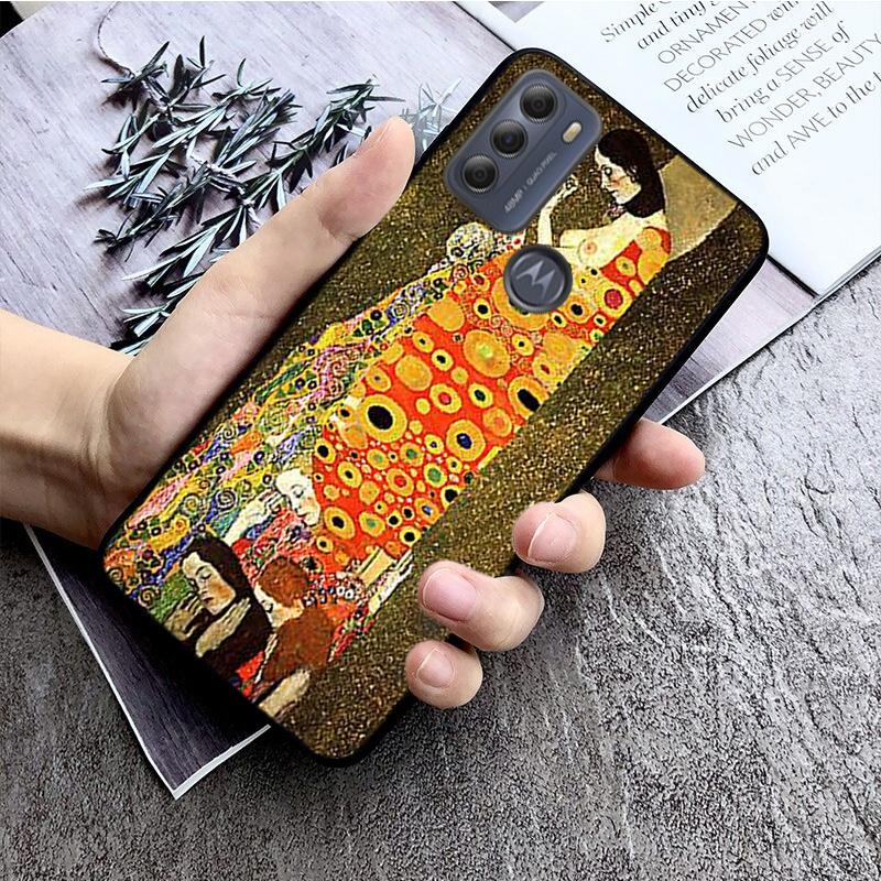 Gustav Klimt Tears Phone Case for Motorola E7 Plus E32 E20 E40 Edge 20 Lite G22 G52 G20 G30 G100 G60 G50 G10 G Pure G Stylus