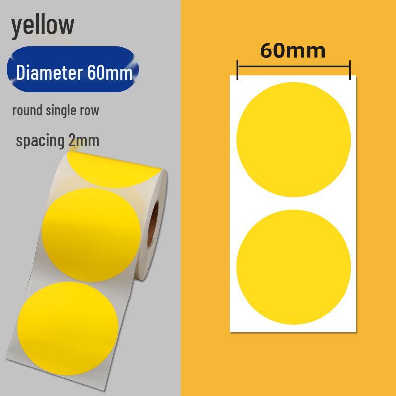 Colorful Self-Adhesive Round Dot Stickers - Writable Small Paper Labels